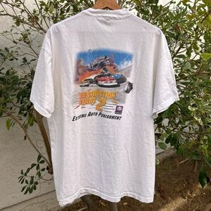Vintage 1996 Destruction Derby 2 Egghead Tee CFDA White XL
